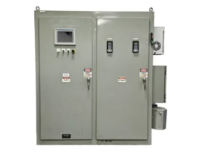 Picture of Allen Bradley PLC cabinet, 26"D x 84"H x 84"W